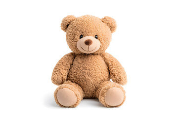 Fototapeta premium Teddy bear toy, isolated on white background