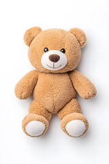 Obraz premium Teddy bear toy, isolated on white background