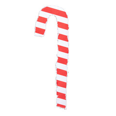 Red Candy Cane, Paper Tear, Christmas Ornaments