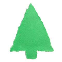 Christmas Tree, Paper Tear, Christmas Ornaments