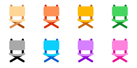 Editable outdoor, foldable, camping chair vector icon. Part of a big icon set family. Perfect for web and app interfaces, presentations, infographics, etc