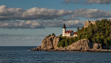 Split Rock Lighthouse, scenic view.