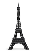 Fototapeta premium 3d Eiffel Tower isolated on white background