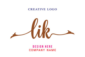 LIK  lettering logo is simple, easy to understand and authoritative