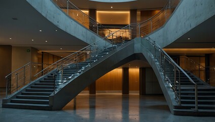 Fototapeta premium Staircase in a building.