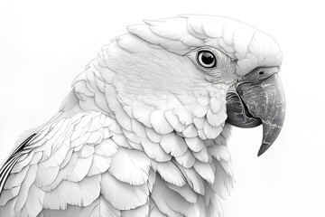 Obraz premium a beautiful white parrot