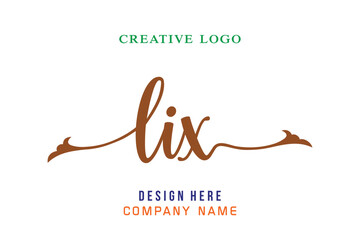 LIX lettering logo is simple, easy to understand and authoritative