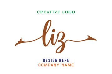 LIZ  lettering logo is simple, easy to understand and authoritative