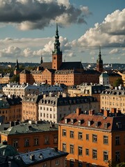 Obraz premium Stockholm cityscape.