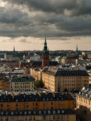 Obraz premium Stockholm cityscape.