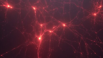 Naklejka premium Abstract Network Connections with Glowing Lines