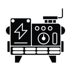 Generator icon vector on white background