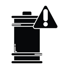 Hazardous Materials icon vector on white background