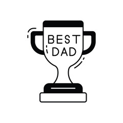 Best Dad vector icon