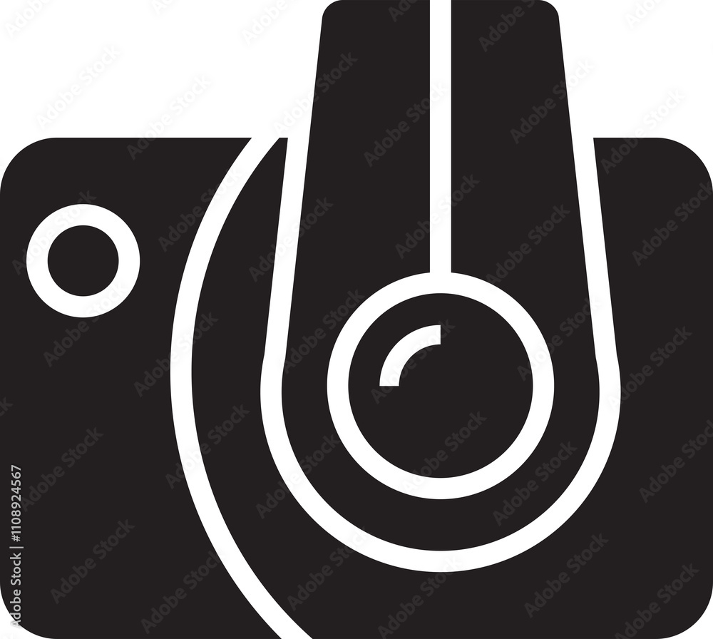 Wall mural Digital Camera Icon Illustration
