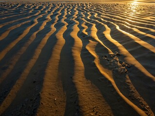 Sunlight creating patterns on the sandy ocean floor.