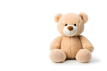 Obraz premium Teddy bear toy, isolated on white background