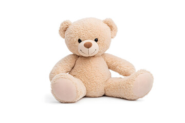 Obraz premium Teddy bear toy, isolated on white background