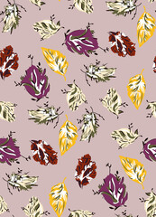 Obraz premium floral pattern new digital print textile design summer special