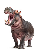 Fototapeta premium Hippopotamus isolated on white
