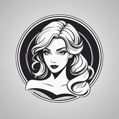 Logo template monochrome minimalist