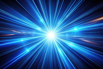 Fototapeta premium Abstract Blue Light Rays: Dynamic Backgrounds & Tech Designs
