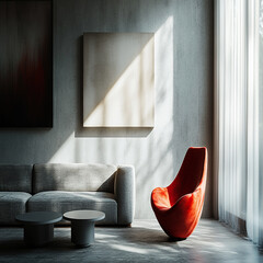 Luxury modern living room interior design featuring elegant sofas, artistic decor, and stylish lighting setups.