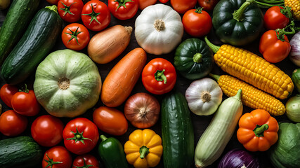 Various Vegetables Background . 