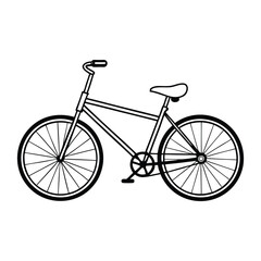 bicycle isolated on white