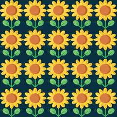 Discover a collection of creative sunflower seamless vector patterns featuring vibrant blue, green, pink, and peach colors. Perfect for templates, designs, and artistic projects.