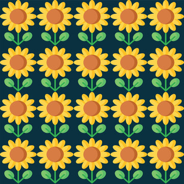 Discover a collection of creative sunflower seamless vector patterns featuring vibrant blue, green, pink, and peach colors. Perfect for templates, designs, and artistic projects.