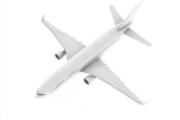 aerial white airplane background