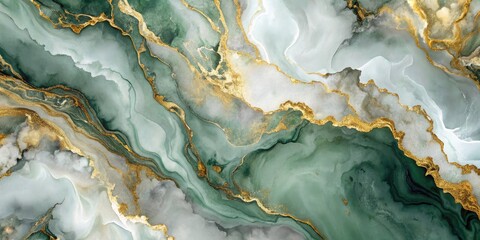 Fototapeta premium Luxurious Marble Texture with Gold Accents and Gradient Strokes