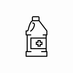 detergent bottle icon sign vector