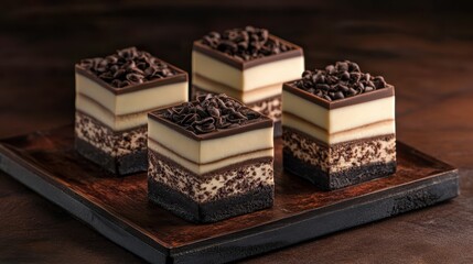 Delicious Chocolate Layered Dessert Squares