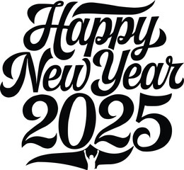 Naklejka premium New Year, New Dreams: Welcome 2025