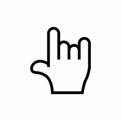 rock gesture icon sign vector