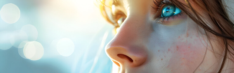 Fototapeta premium Through the Lens: The Timeless Charm of a Beautiful Lady