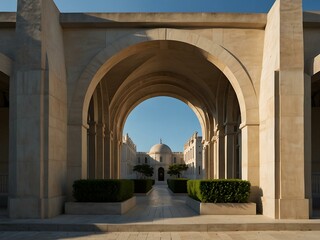 Fototapeta premium Symmetrical architectural design.