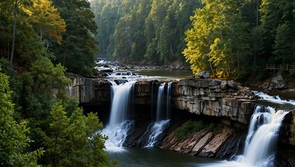 Tallulah Falls in northeast Georgia, USA.