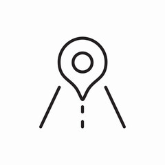 map pointer icon sign vector