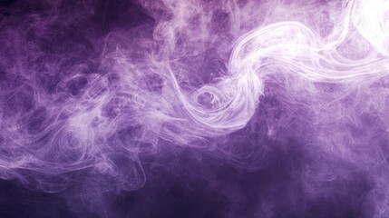 Obraz premium a purple smoke background with a black background, creating an abstract and mesmerizing effect The smoke is a deep, vibrant purple color, and the black background