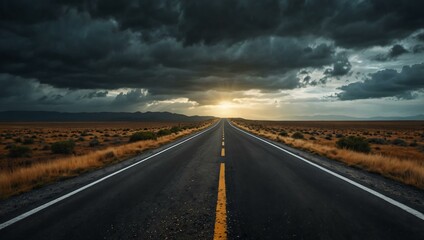 Naklejka premium The road ahead symbolizing digital transformation.