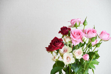 スプレー薔薇の花束