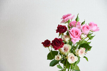 スプレー薔薇の花束