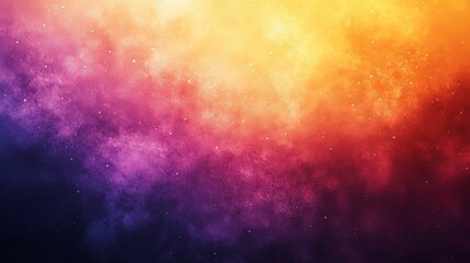 Obraz premium Cosmic Nebula Abstract Gradient Of Purple Orange And Yellow Hues
