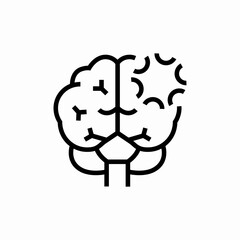 brain idea symbol icon sign vector