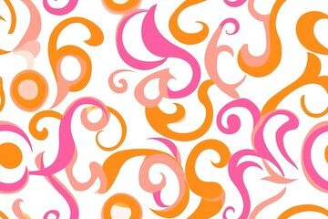 Fototapeta premium Color abstract hand drawn pattern background 