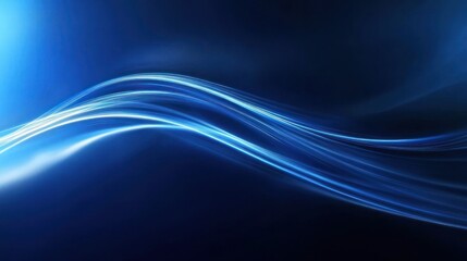 Obraz premium Abstract blue waves creating a serene calming effect