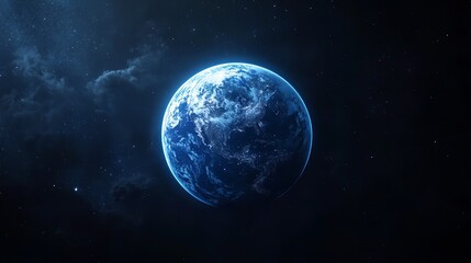 Obraz premium Western Hemisphere: Abstract Digital Isolated Earth Technology